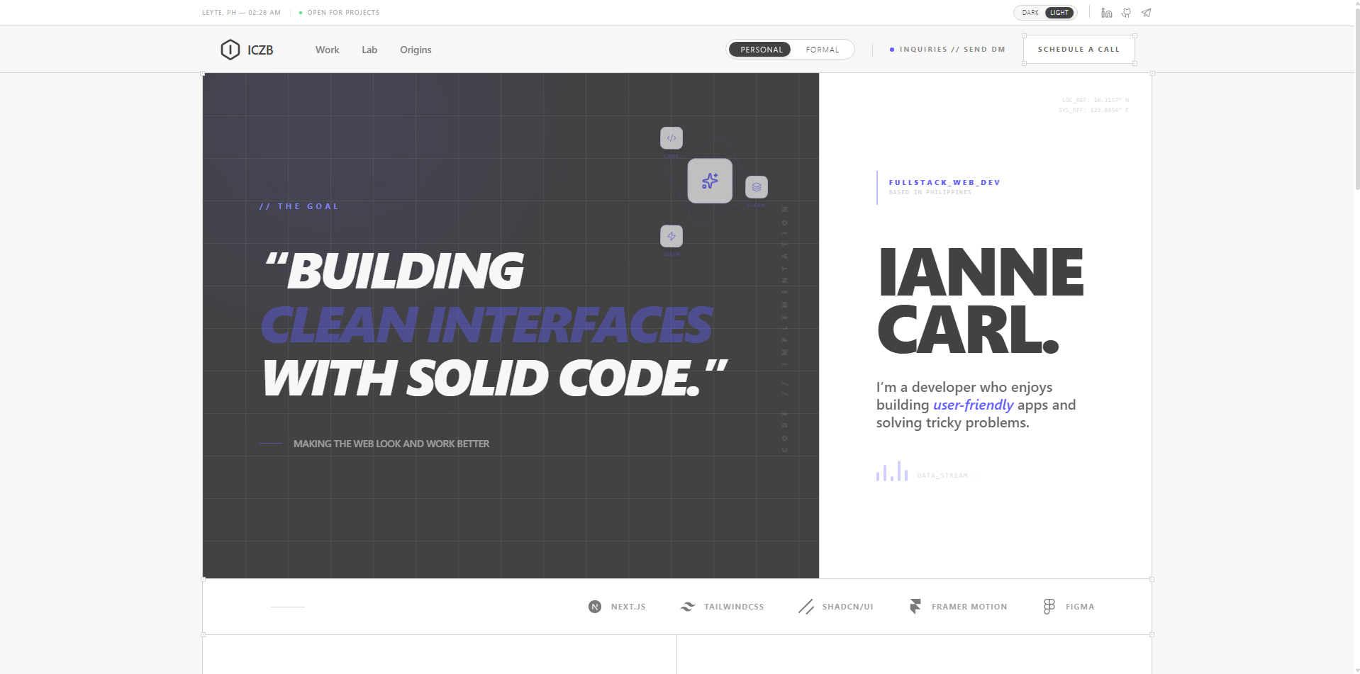 Modern Developer Portfolio